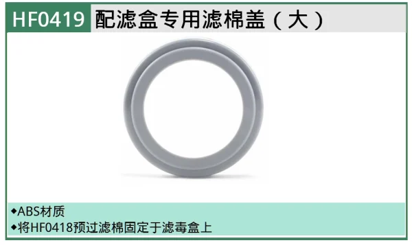 (PPE渠道)滤棉盖（大） ; HF0419