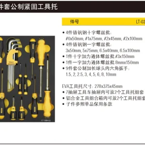 19件套公制紧固工具托;LT-029-23