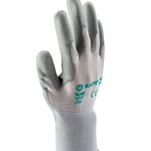 (PPE渠道)8"PU手套(灰色掌浸) ; SF0719