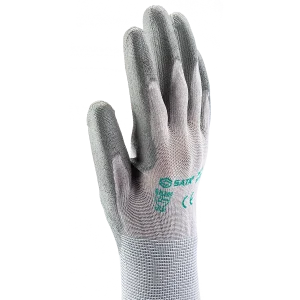 (PPE渠道)9"PU手套(灰色掌浸) ; SF0720