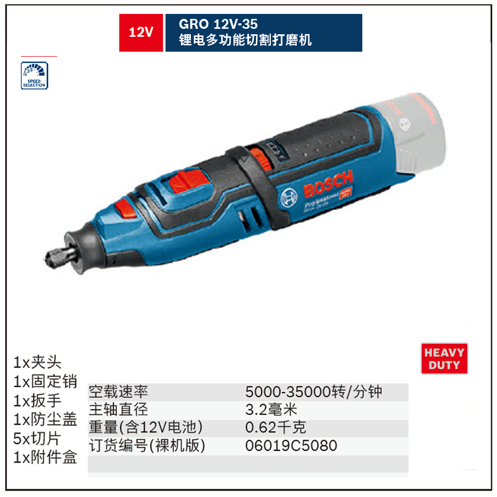 GRO 12V-35锂电多功能切割打磨机;06019C5080