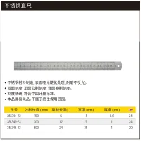 不锈钢直尺150mm;35-344-23