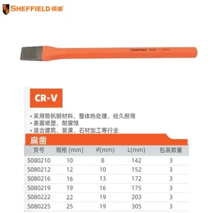 石工凿19mm;S080219