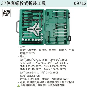 37件套螺栓式拆装工具 ; 09712