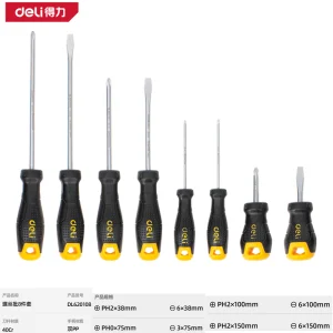 塑柄螺丝批组套8件套(黄)(套);DL620108