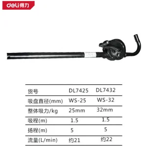 手摇油泵WS-32(黑)(台)新;DL7432
