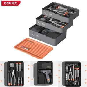 层叠式工具组套-DEF三层(橙)(套);H1001-DEF