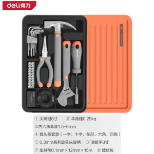 层叠式工具组套-34件安装工具套装(橙)(套);H1001-E