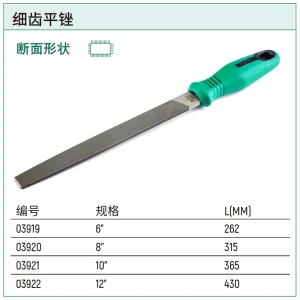 细齿平锉12″ ; 03922