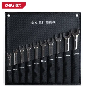 镜面两用扳手套装10件套(银)(套);DL130010T