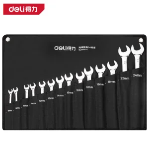 镜面两用扳手套装14件套(银)(套);DL130014T