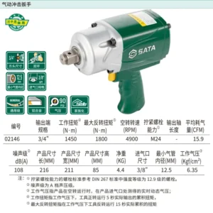 [02146] 3/4"大扭力气动冲击扳手