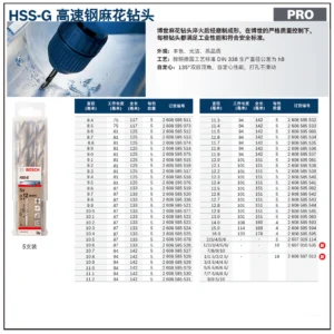 [2608585523] 专业级麻花钻头 10.2mm (5支装)