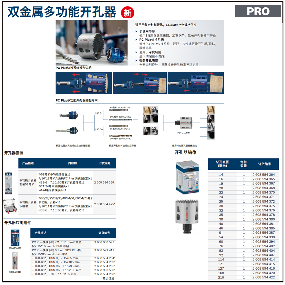 [2608594394] 专业级 多功能开孔器，60mm