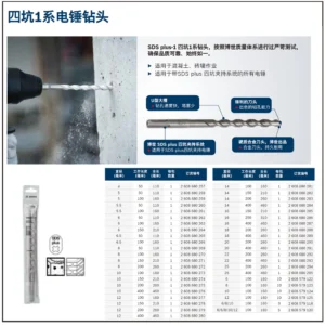 [2608680277] 四坑1系钻头 12X100/160