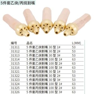 [31316] 5件套乙炔割嘴100型3#