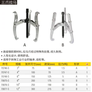 [70746-S] 3爪拉马3"/75mm