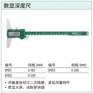 [91552] 数显深度尺0-200MM