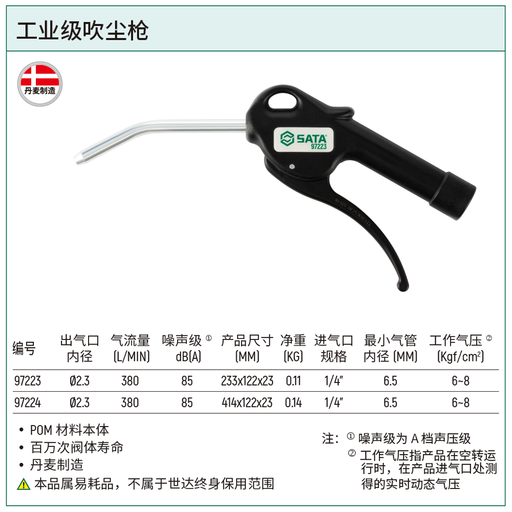 [97223] 工业级吹尘枪100MM