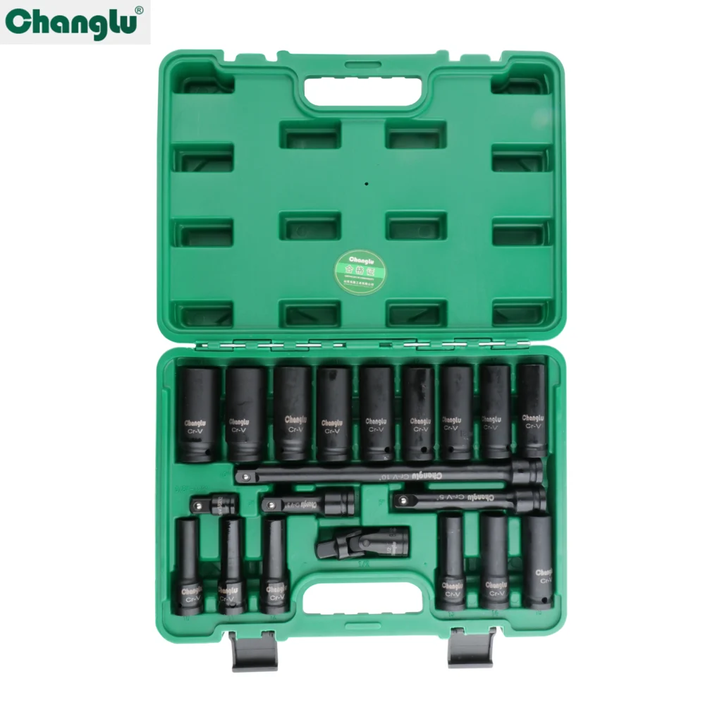 [CL-107320] 20PCS 1/2磷化气动加长套筒组套