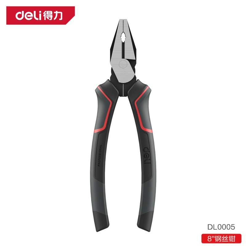 [DL0005] 工业级省力钢丝钳8寸偏心省力(红)(把)