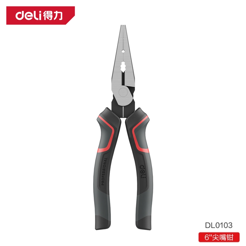 [DL0103] 工业级省力尖嘴钳6寸偏心省力(红)(把)