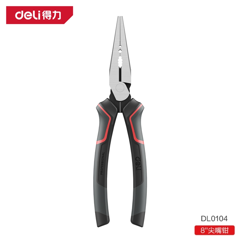 [DL0104] 工业级省力尖嘴钳8寸偏心省力(红)(把)