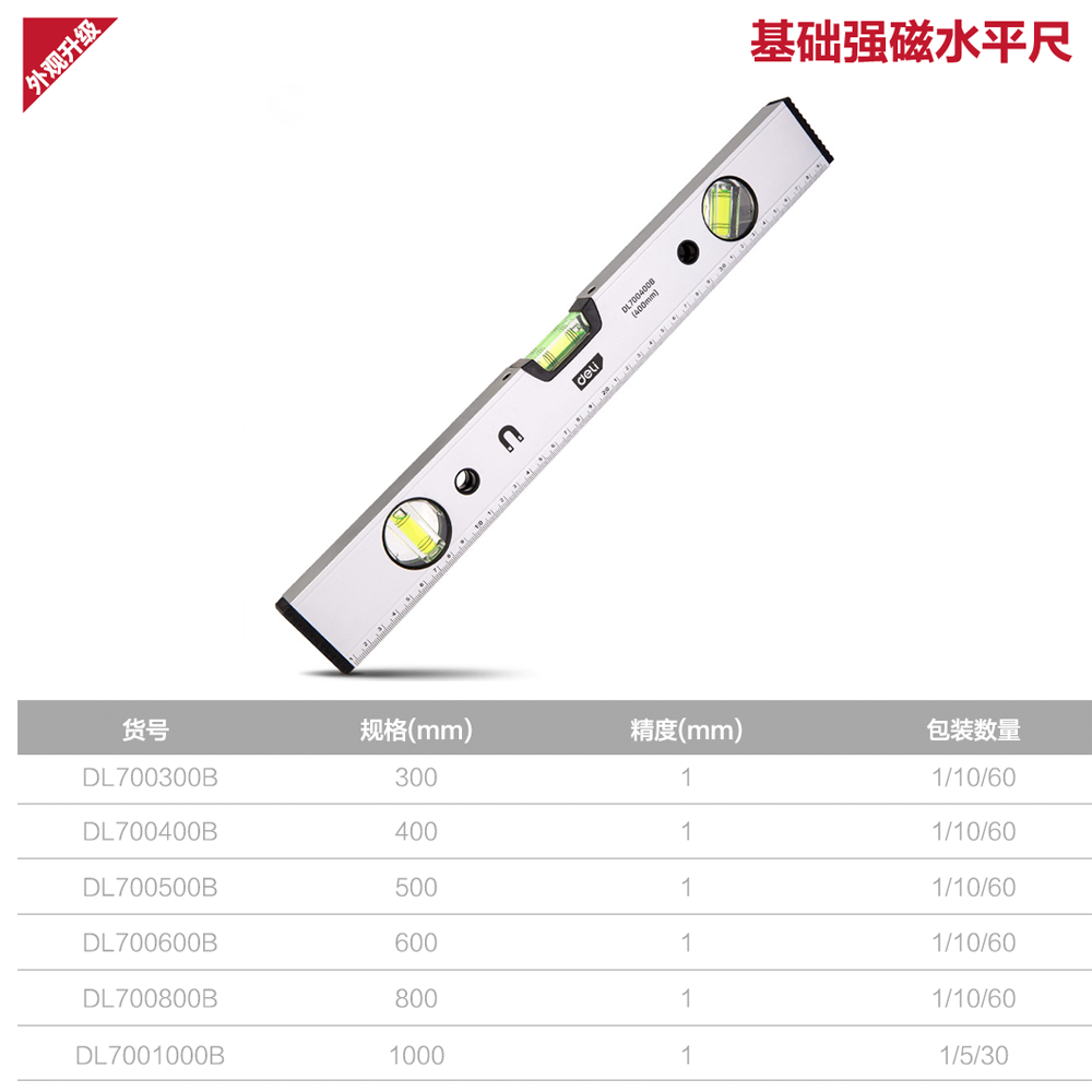 [DL700600B] 水平尺600mm(白)(把)