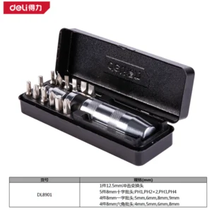 [DL8901] 冲击螺丝批13件套(银)(套)