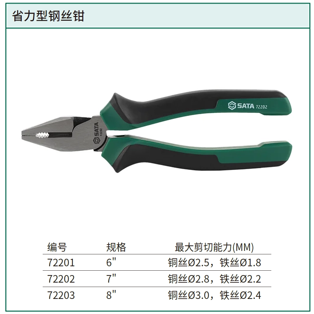 [72203] 省力型钢丝钳8"（退市，用72203B代替）