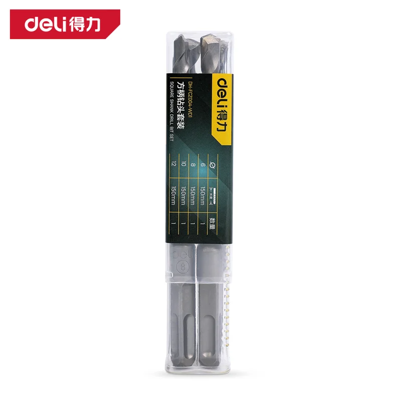 [DH-FCZ004-WD1] 方柄电锤四件套6-12mm(银)(盒)