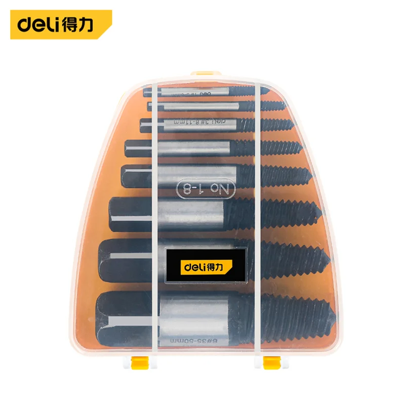 [DH-QCQ008-WD1] 螺丝取出器8件套(黑)(盒)