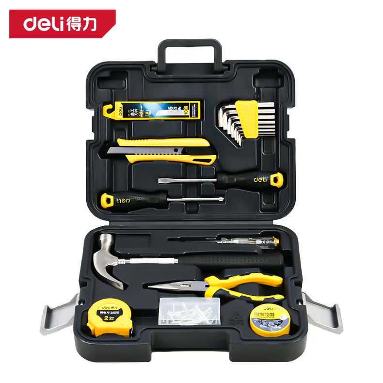 [DL1018J] 得力工具工具套装18件套(黑)(套)