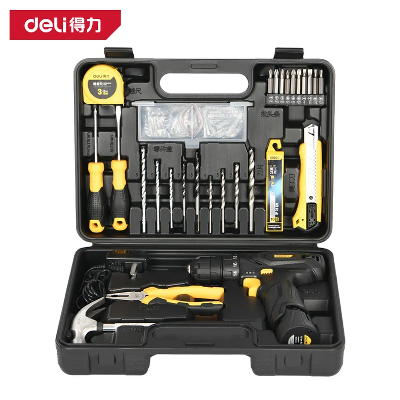 [DL1028L] 锂电钻工具套装28件套(黑)(套)