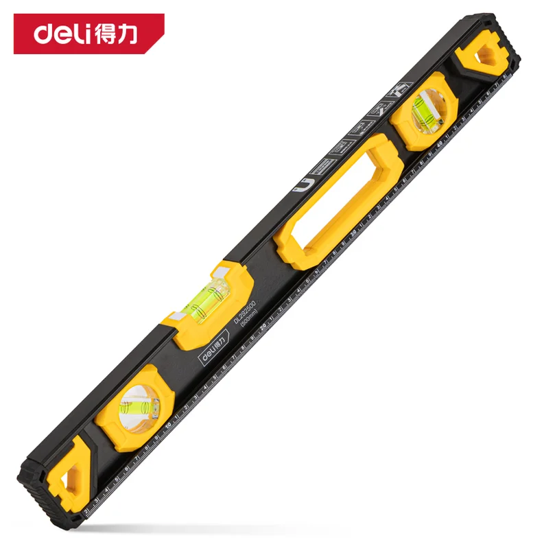 [DL292500] 水平尺500mm工字实心铝0.5mm/m(黄)(把)
