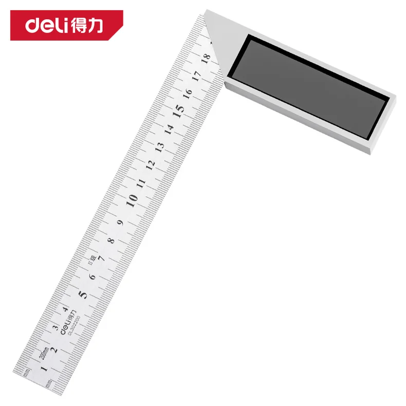 [DL302200] 钢角尺200mm铝压铸(黑)(把)