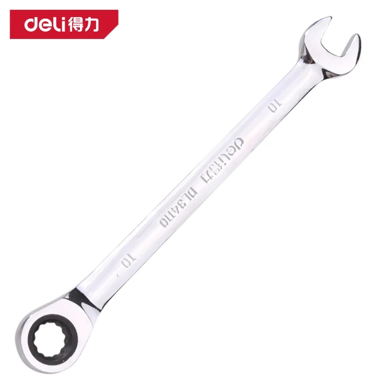 [DL34110] 镜面两用棘轮快扳10mm(银)(把)