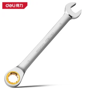 [DL34308] 镜面两用棘轮快扳8mm90齿(银)(把)