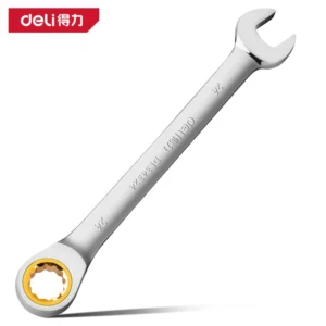 [DL34324] 镜面两用棘轮快扳24mm90齿(银)(把)(售完取消)