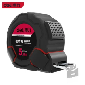 [DL3801] 钢卷尺5mx19mm自锁尼龙覆膜Ⅰ级(红)(把)[售完取消]