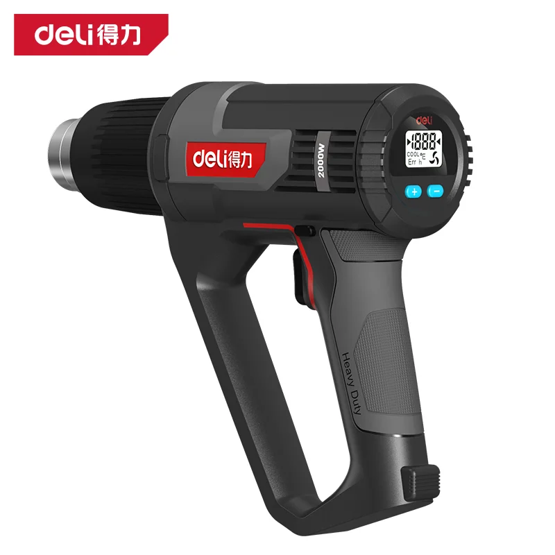 [DL391420] 高寿命数显可调恒温热风枪2000W(红)(把)