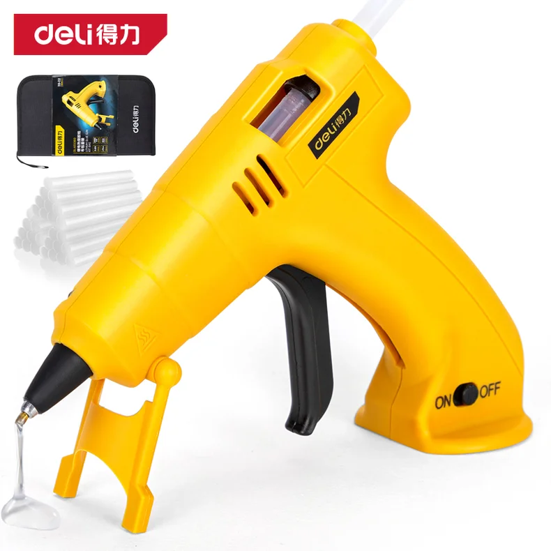 [DL403360] 锂电热熔胶枪3.6V2000mAh60支胶棒(黄(套【售完取消】
