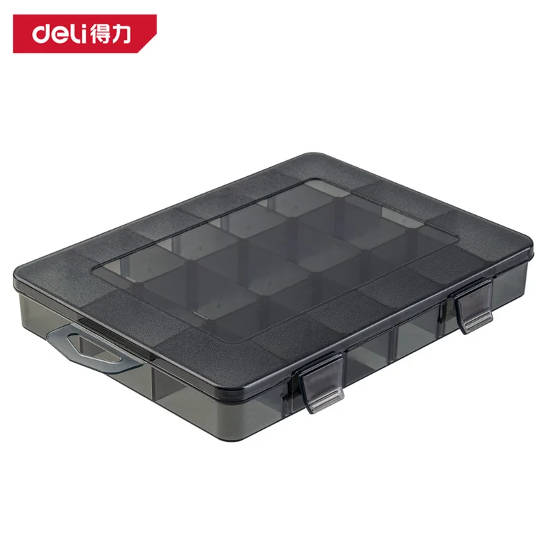 [DL432302] 零件盒20x15.5x3cm18小格(黑)(只)
