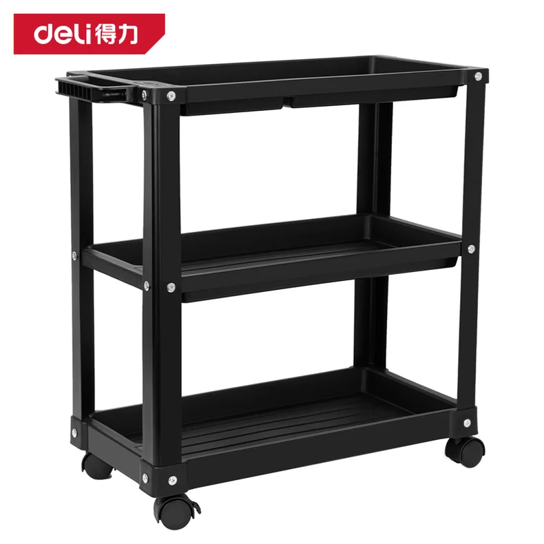 [DL433003] 塑料三层工具车56x26x57cm(黑)(台)
