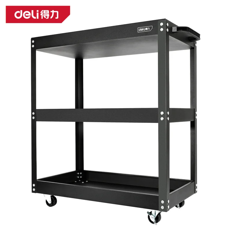 [DL433023] 加强型三层工具车75x35x76cm(黑)(台)