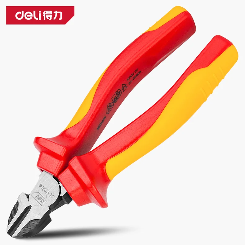 [DL512206] 绝缘省力型斜嘴钳6寸(红)(把)