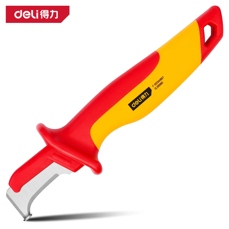 [DL515180] 绝缘钩镰型电缆刀180mm(红)(把)