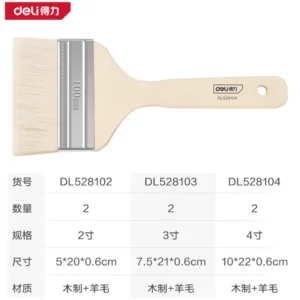 [DL528104] 羊毛刷4寸2把(白)(包)
