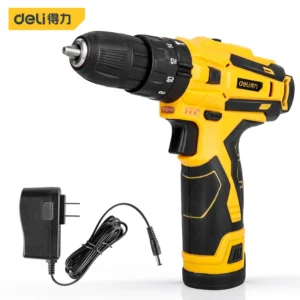 [DL6265B] 得力工具锂电冲击钻12V25N.m1.5Ah单电(黄)(把)(售完取消)