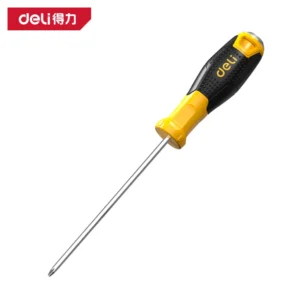 [DL627003] 穿心十字螺丝批PH1×150mm铬钒钢(黄)(把)